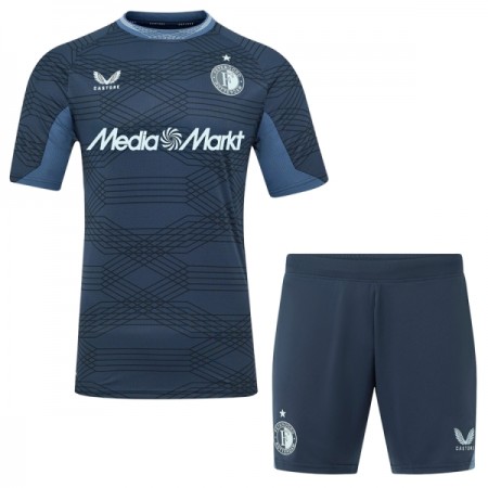 Camisola Feyenoord Rotterdam Criança 2º Equipamento 2025-26 Manga Curta